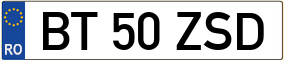 Trailer License Plate